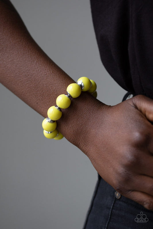 Candy Shop Sweetheart - yellow - Paparazzi bracelet