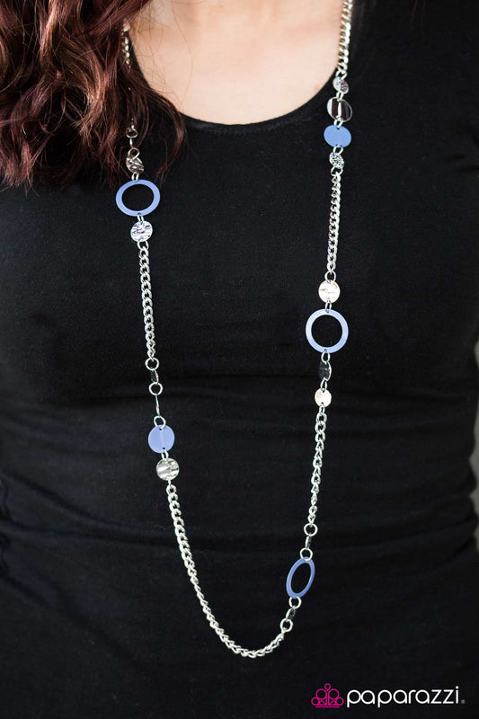 Cant Fight The Moonlight - Blue - Paparazzi necklace