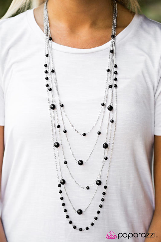 Cant Stop the Feeling - black - Paparazzi necklace