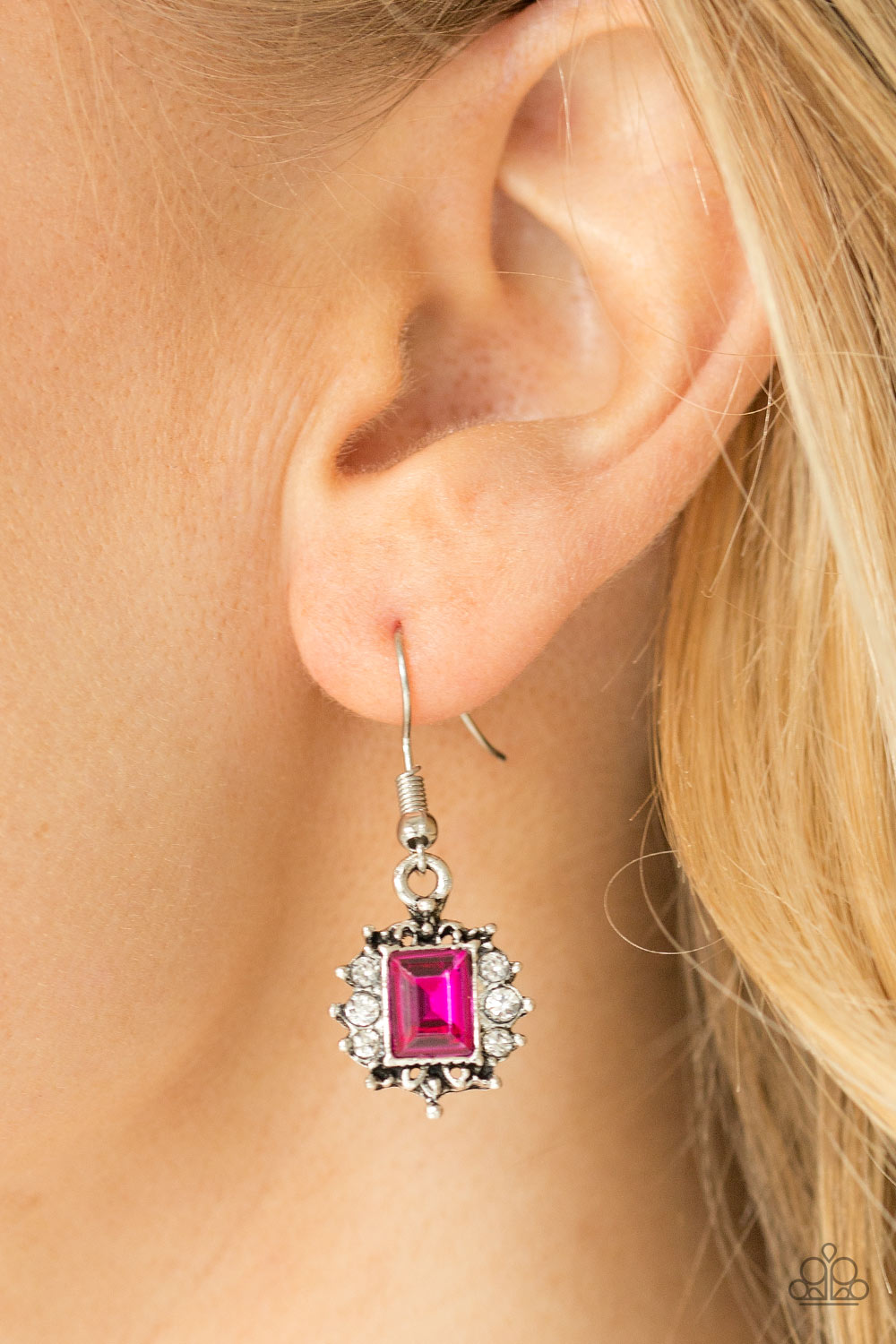 Cant Stop the REIGN - pink - Paparazzi earrings