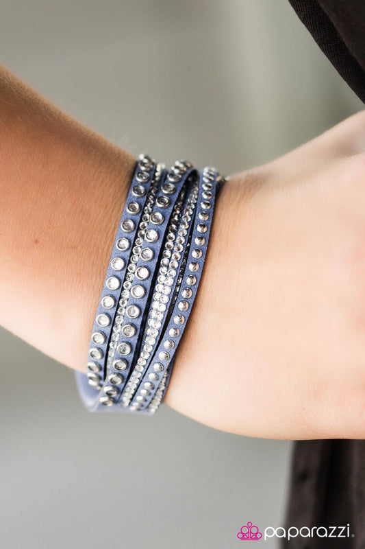 Cant Touch This - Blue - Paparazzi bracelet