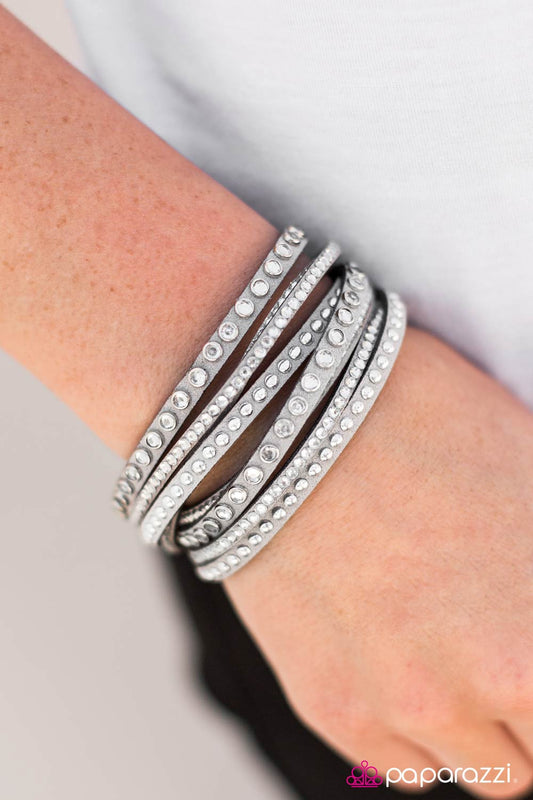 Cant Touch This - Silver- Paparazzi bracelet