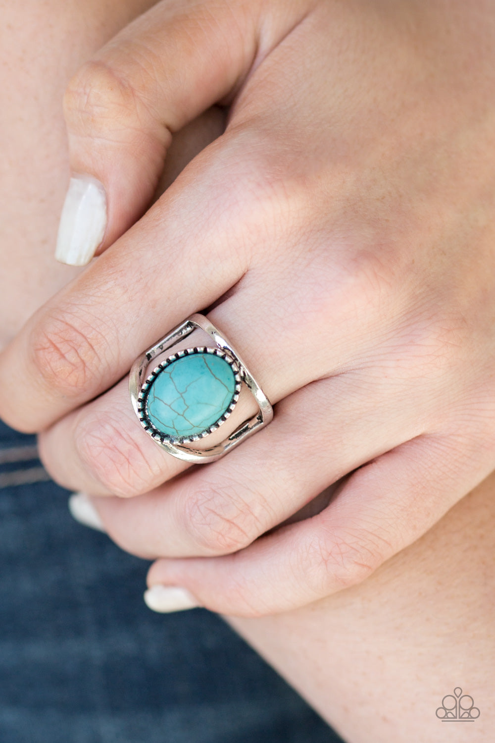 Canyon Cache - blue - Paparazzi ring