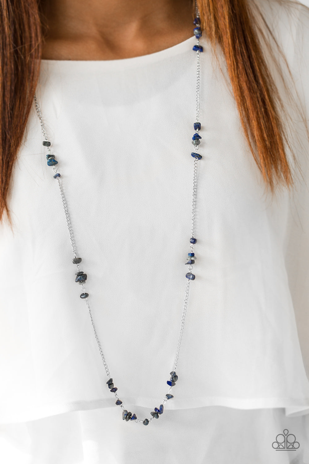 Canyon Catwalk - blue - Paparazzi necklace