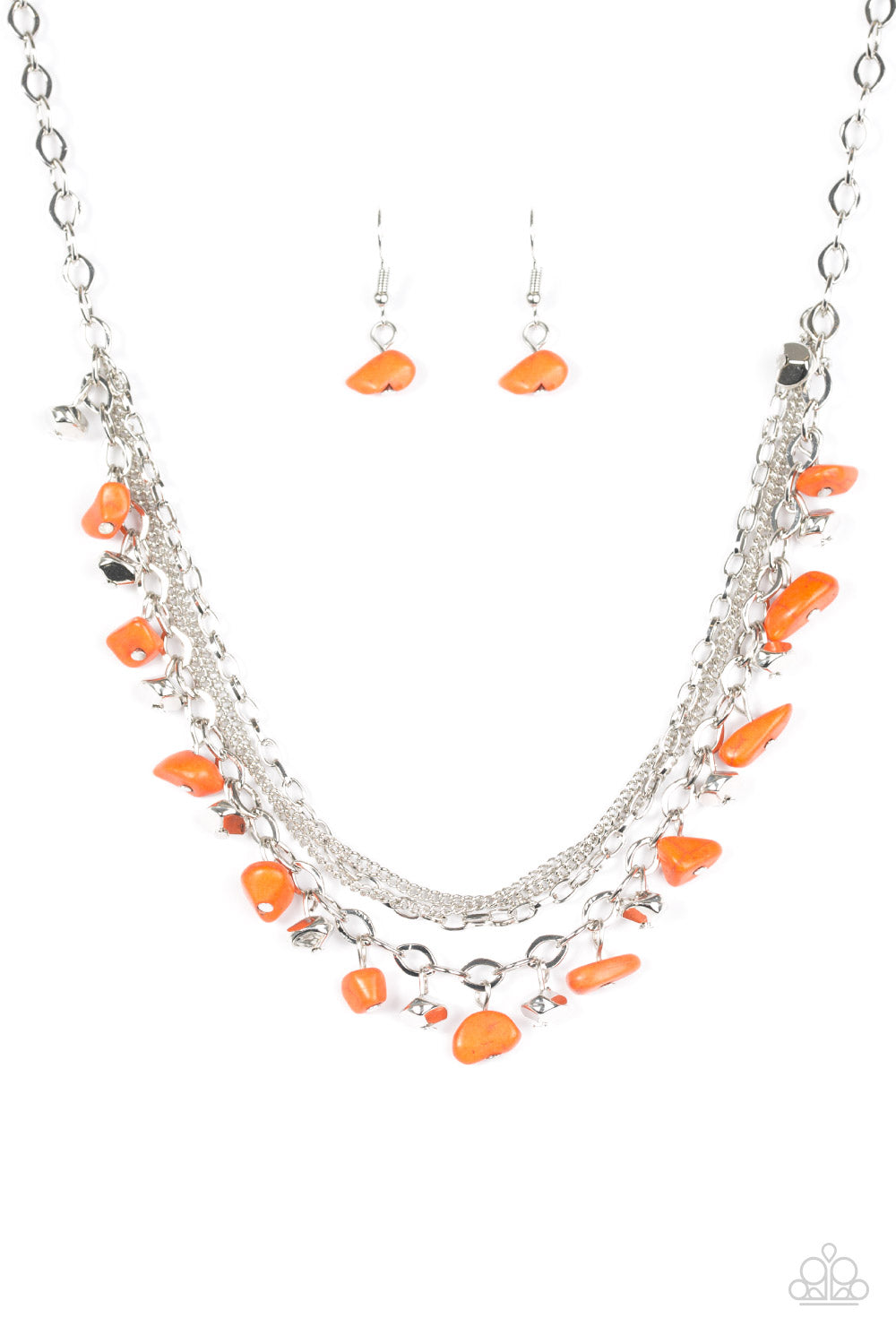 Canyon Escape - Orange - Paparazzi necklace