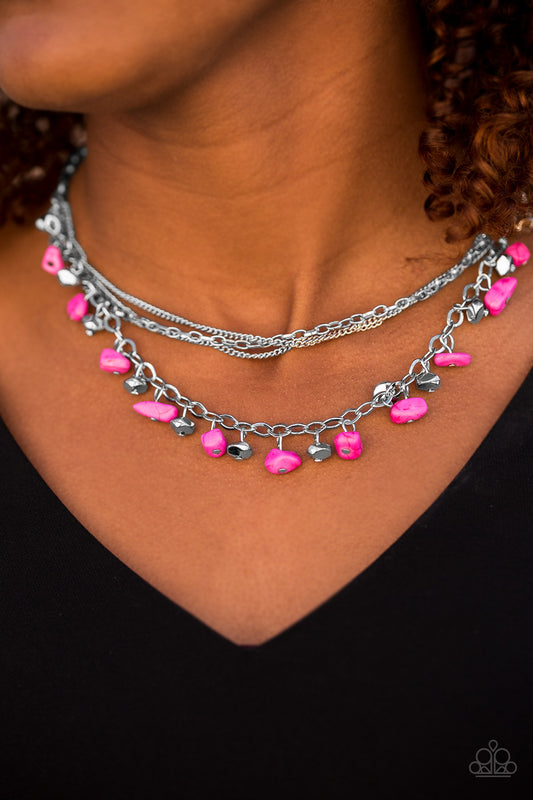 Canyon Escape - Pink - Paparazzi necklace