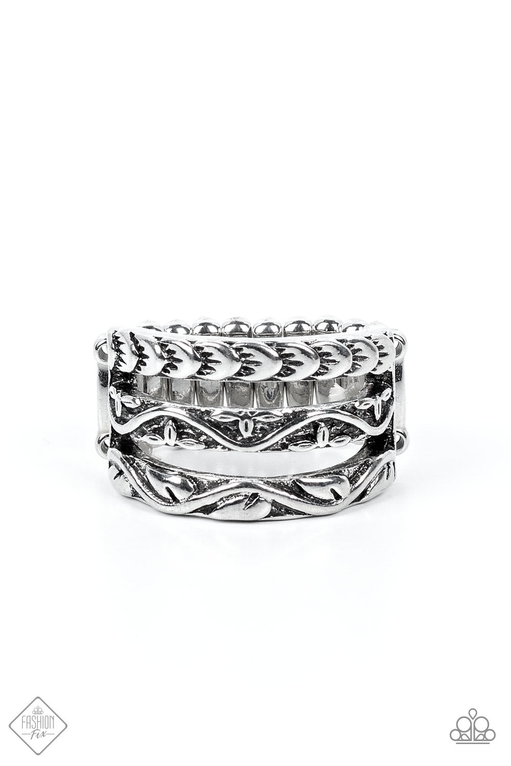 Canyon Canopy - silver - Paparazzi ring