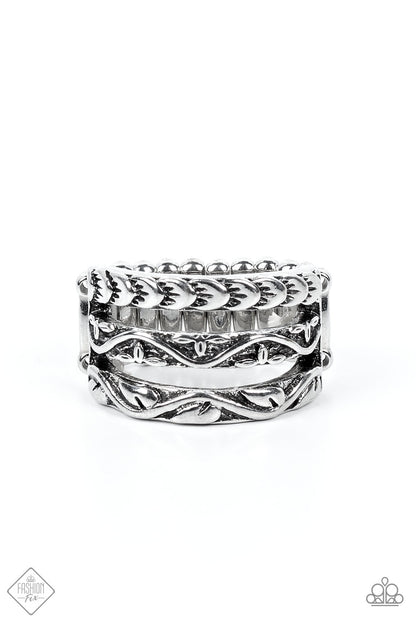 Canyon Canopy - silver - Paparazzi ring