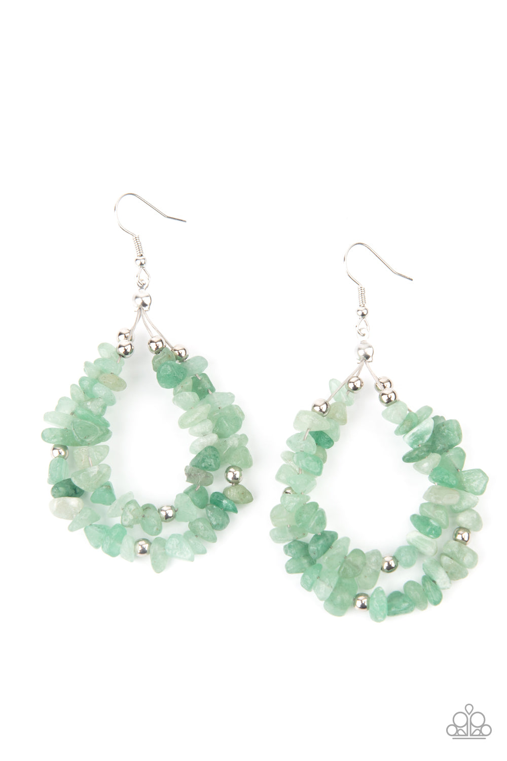 Canyon Rock Art - green - Paparazzi earrings