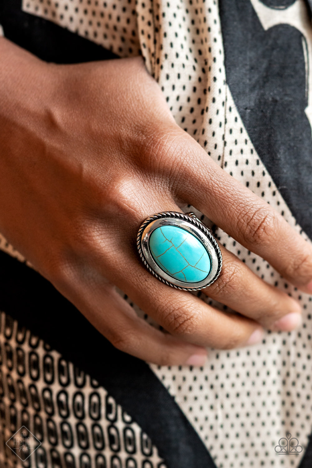 Canyon Sanctuary - blue - Paparazzi ring