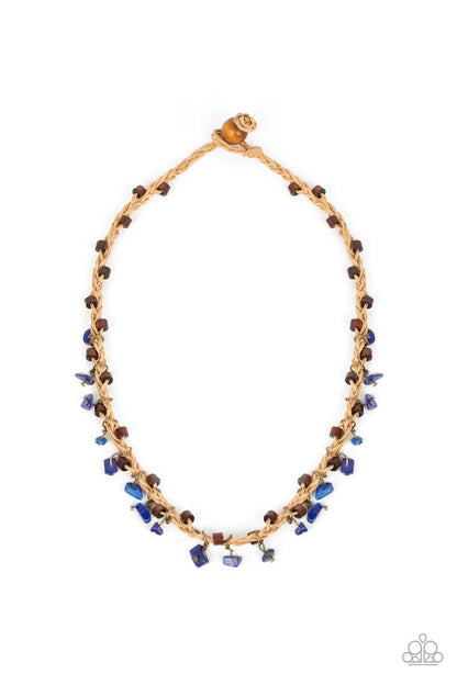 Canyon Voyage - blue - Paparazzi necklace