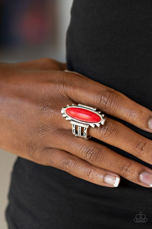 Canyon Colada-red-Paparazzi ring