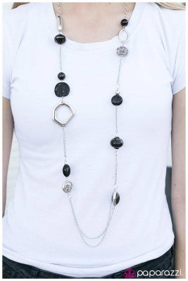 Caprice - Black - Paparazzi necklace