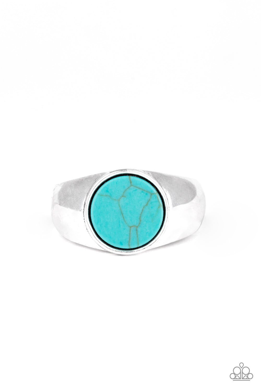 Carbon Print - blue - Paparazzi ring