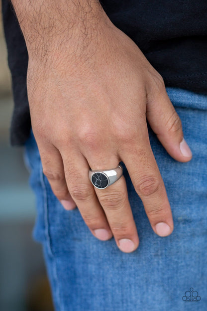 Carbon Print - black - Paparazzi MENS ring