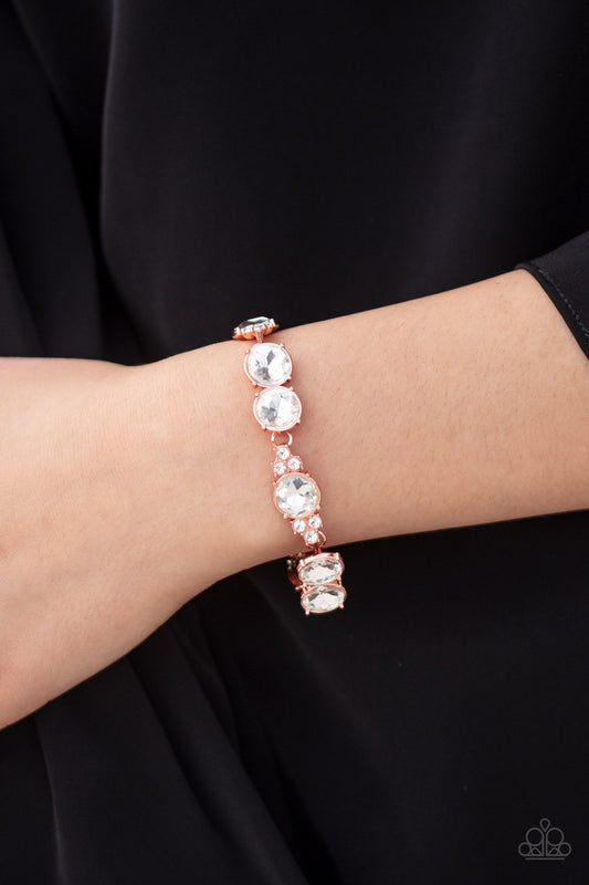 Care To Make A Wager-copper-Paparazzi bracelet