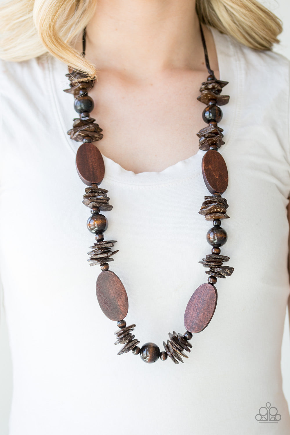 Carefree Cococay - brown - Paparazzi necklace