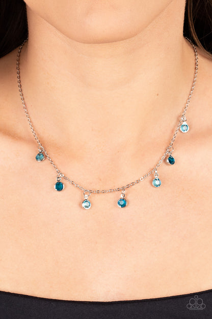 Carefree Charmer - blue - Paparazzi necklace