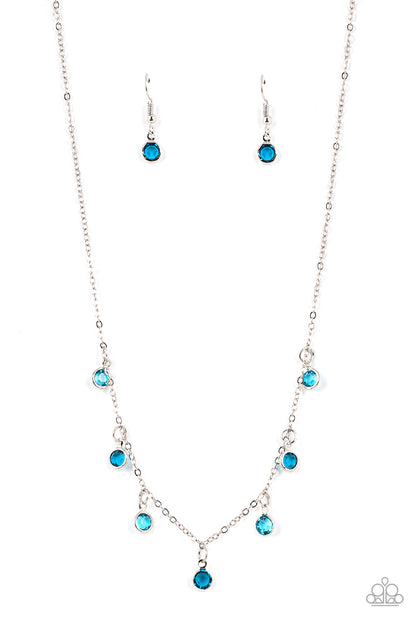 Carefree Charmer - blue - Paparazzi necklace