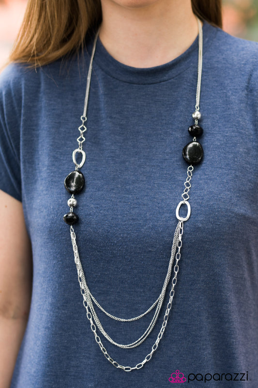 Caribbean Rainbow - Black - Paparazzi necklace