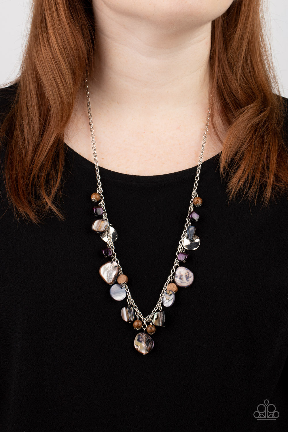 Caribbean Charisma - purple - Paparazzi necklace