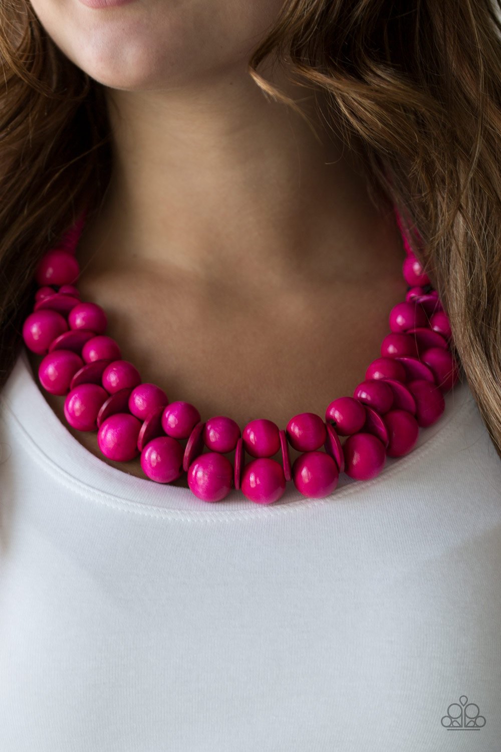 Caribbean Cover Girl - pink - Paparazzi necklace
