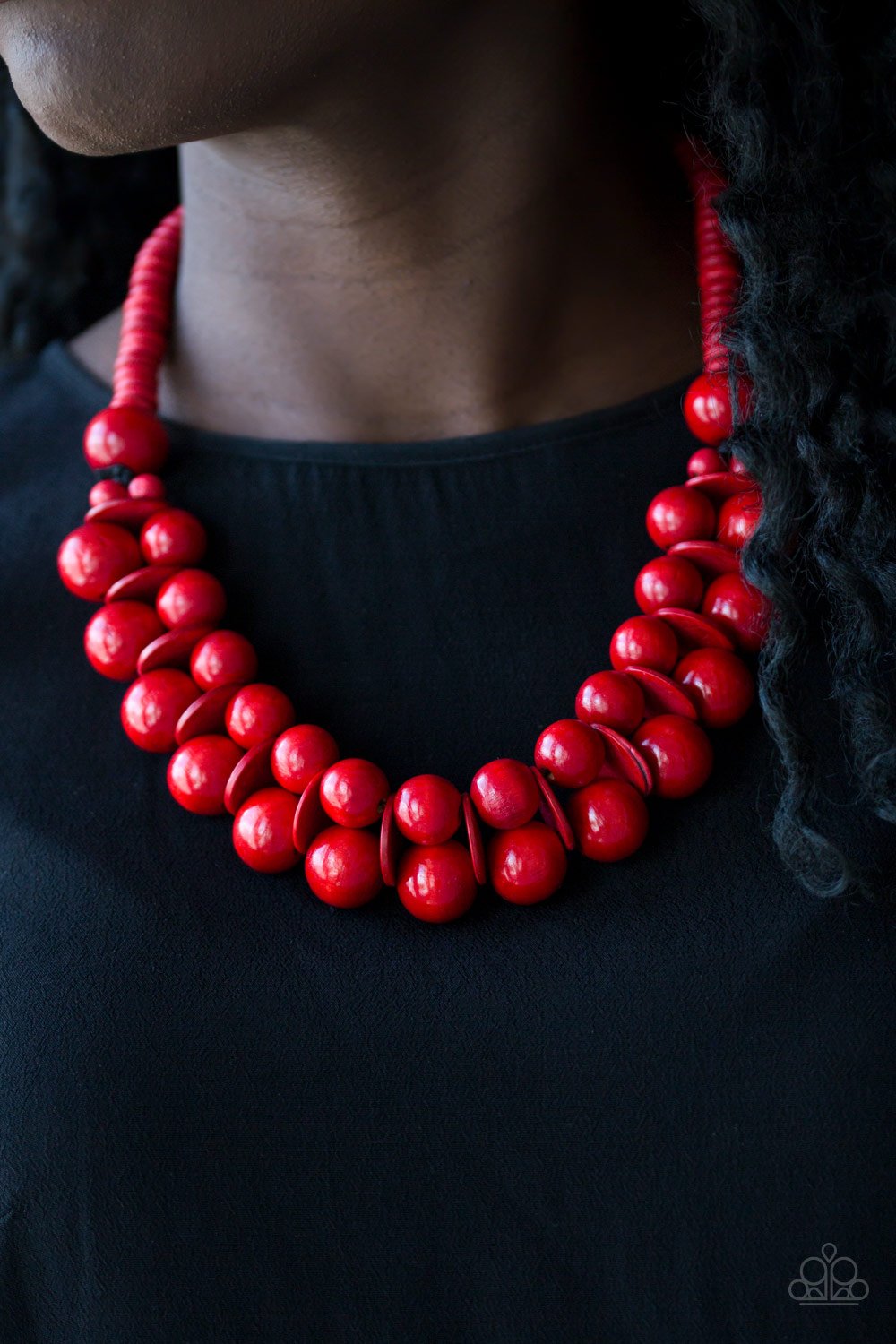 Caribbean Cover Girl - red - Paparazzi necklace