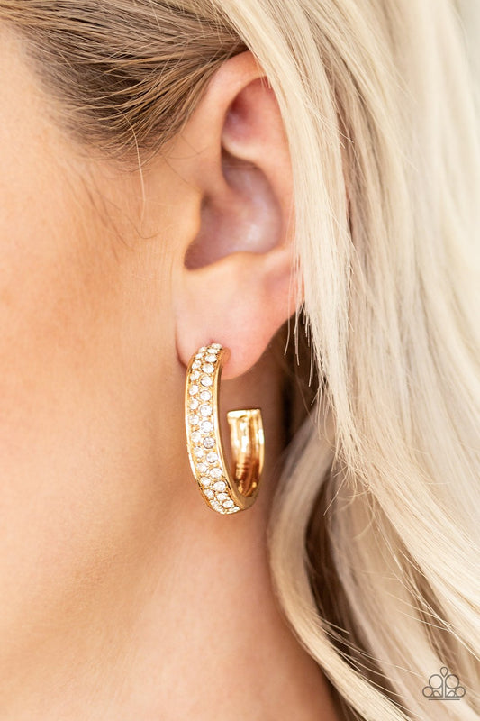 Cash Flow-gold-Paparazzi earrings