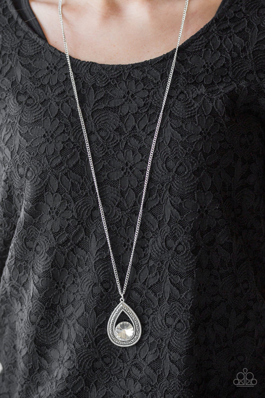 Castle Cabaret - white - Paparazzi necklace