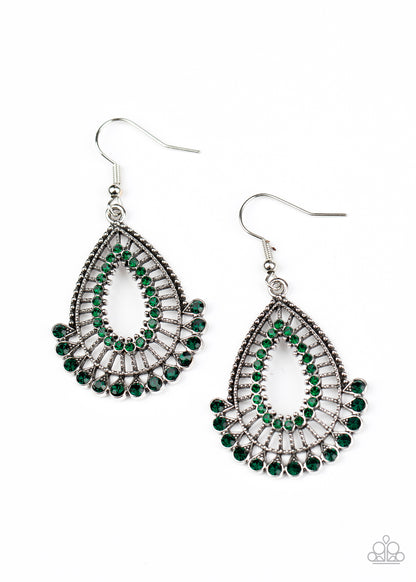 Castle Collection - green - Paparazzi earrings