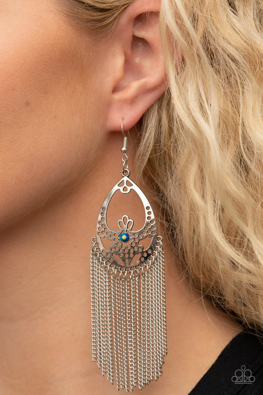 Castle Cottage - blue - Paparazzi earrings