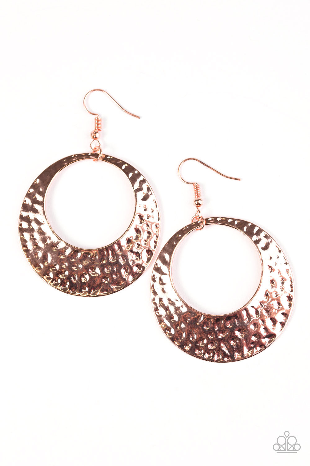 Casual Shimmer - Copper - Paparazzi earrings