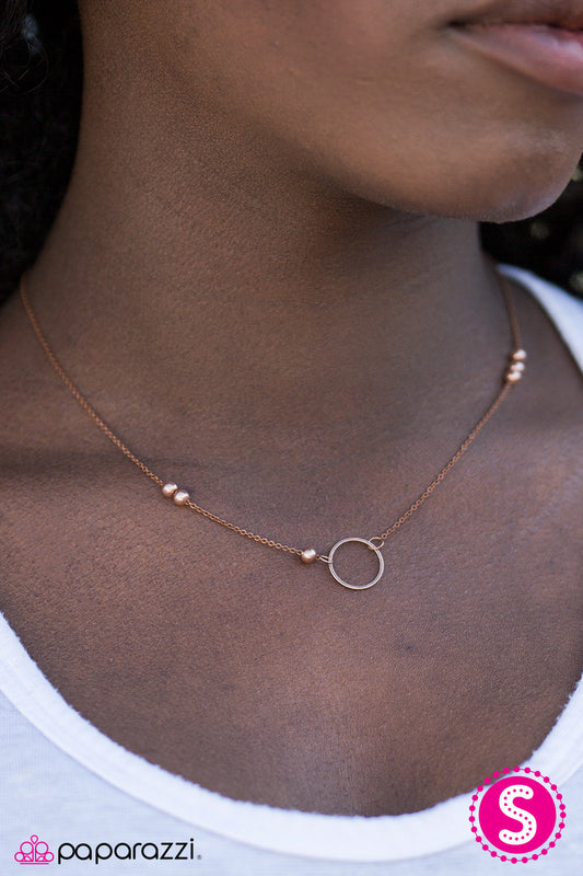 Casual Shine - Copper - Paparazzi necklace