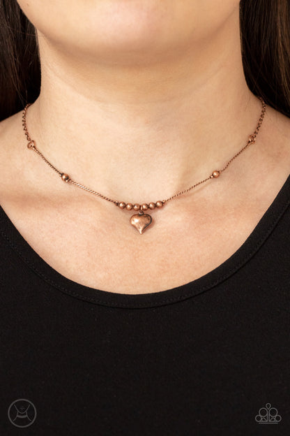 Casual Crush - copper - Paparazzi necklace