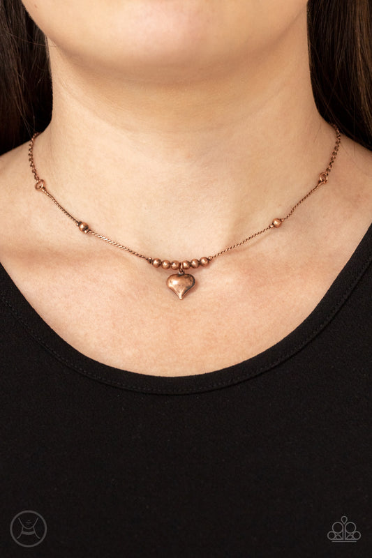 Casual Crush - copper - Paparazzi necklace