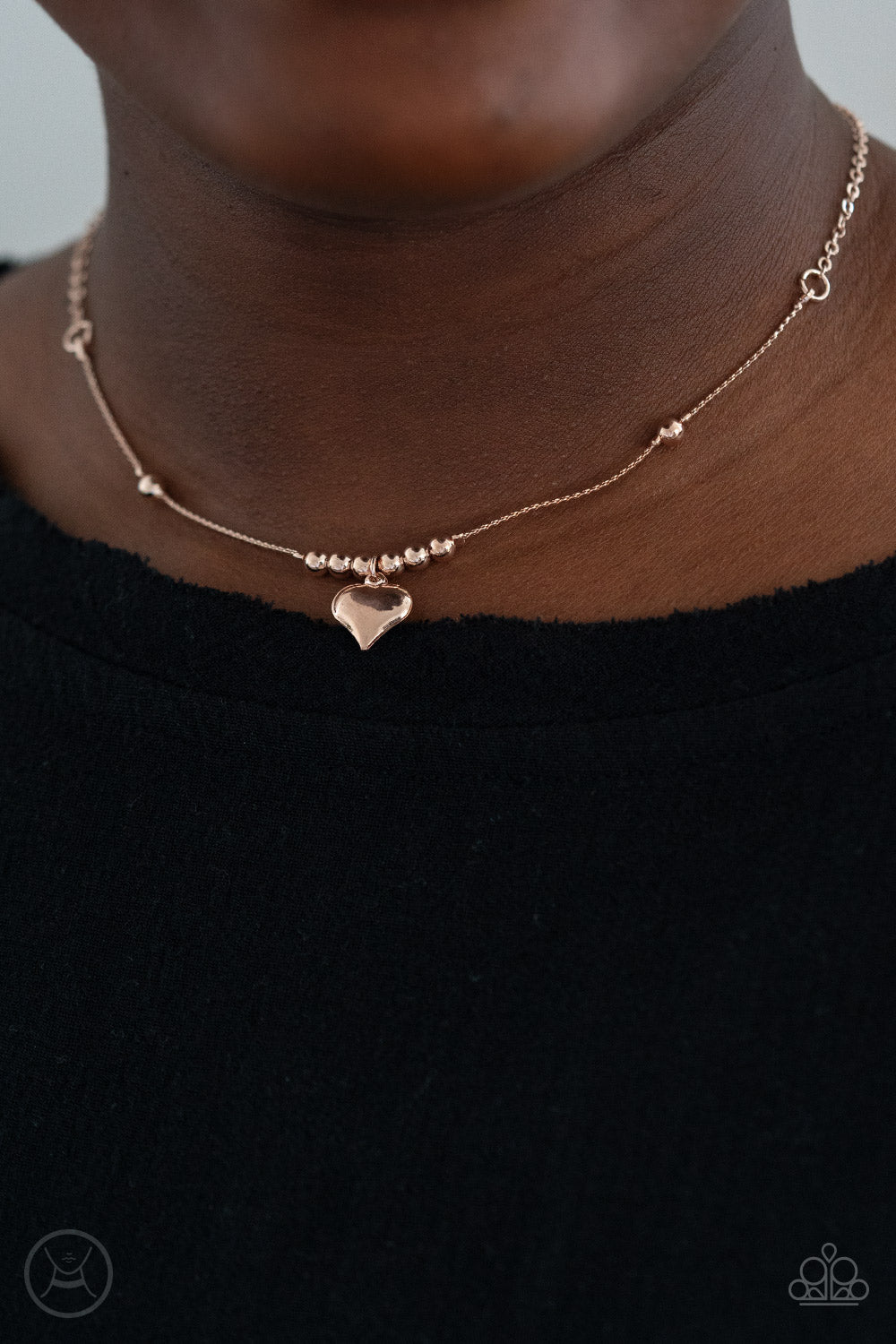 Casual Crush - rose gold - Paparazzi necklace