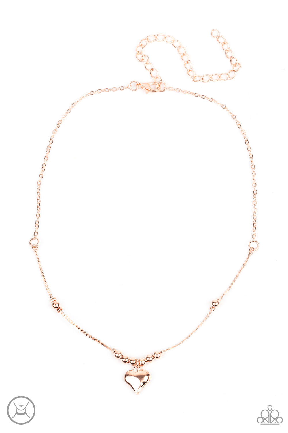 Casual Crush - rose gold - Paparazzi necklace