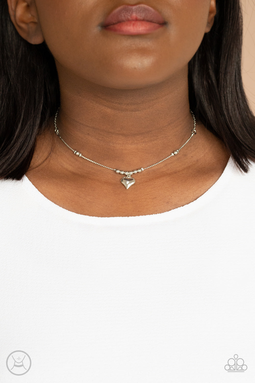 Casual Crush - silver - Paparazzi necklace