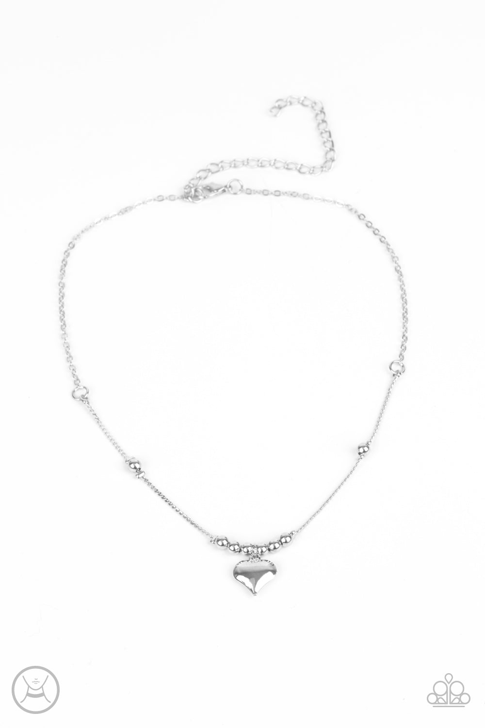Casual Crush - silver - Paparazzi necklace