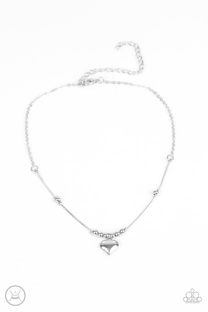 Casual Crush - silver - Paparazzi necklace