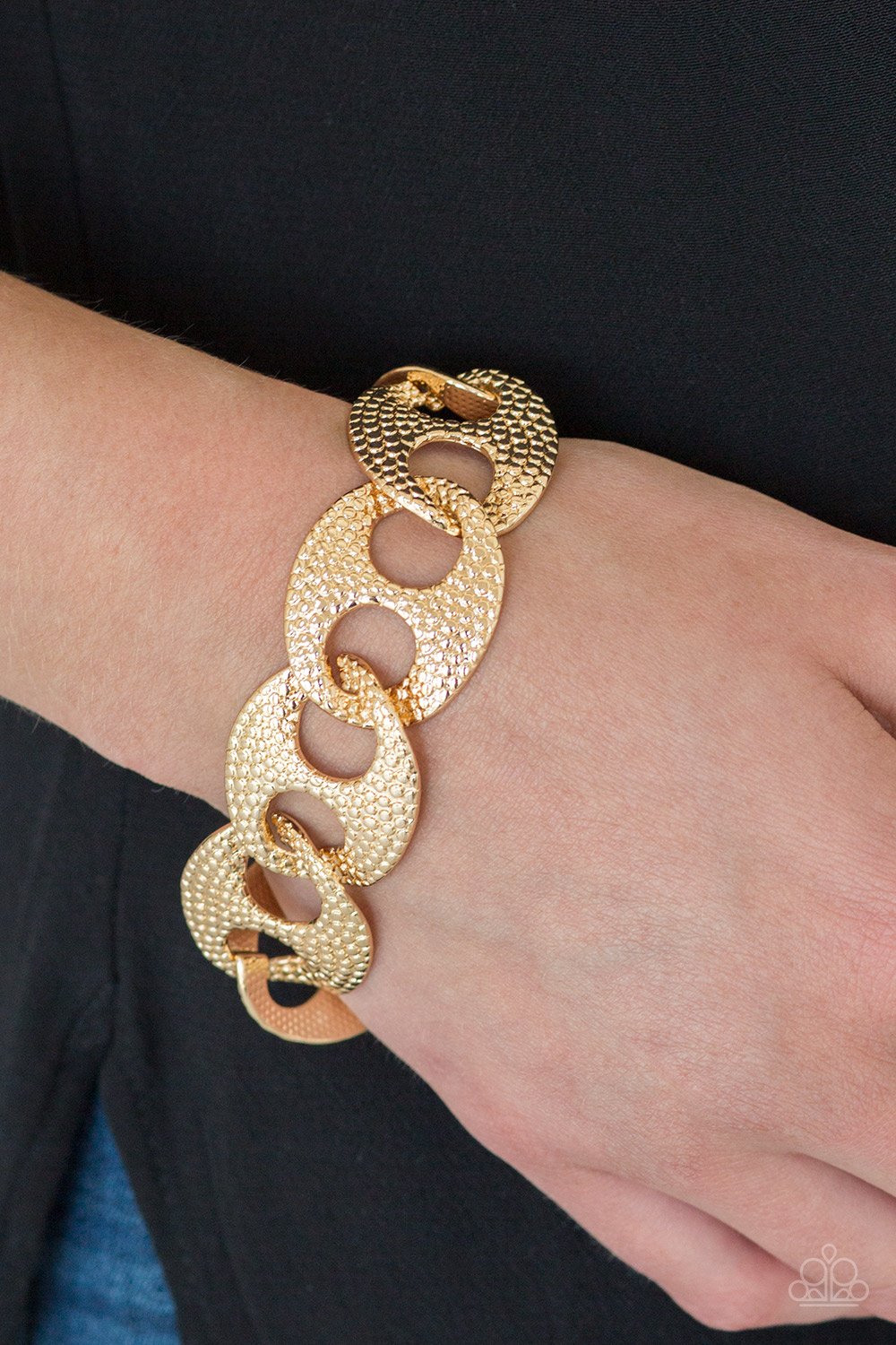 Casual Connoisseur-gold-Paparazzi bracelet