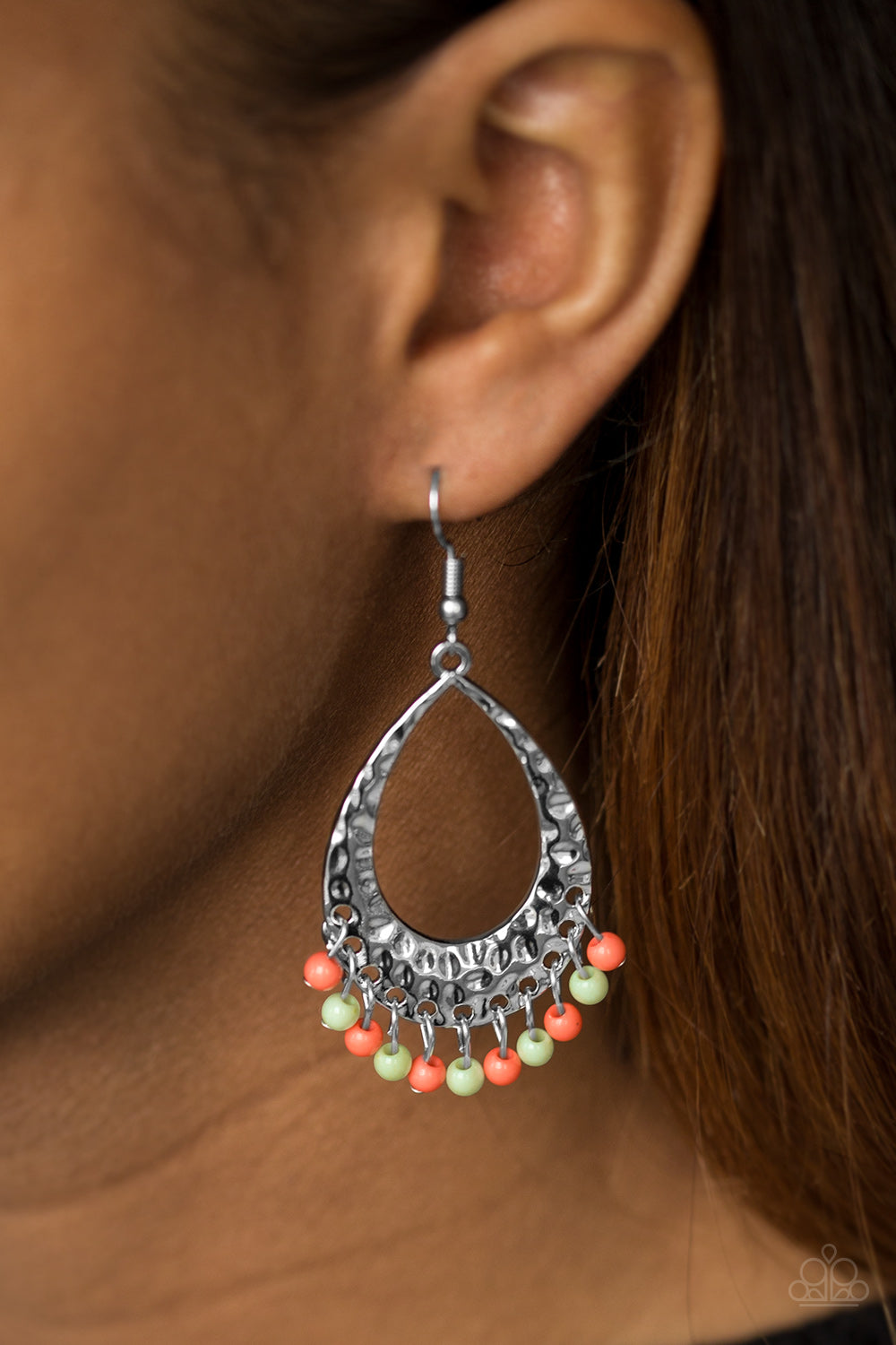 Casually Cancun - multi - Paparazzi earrings
