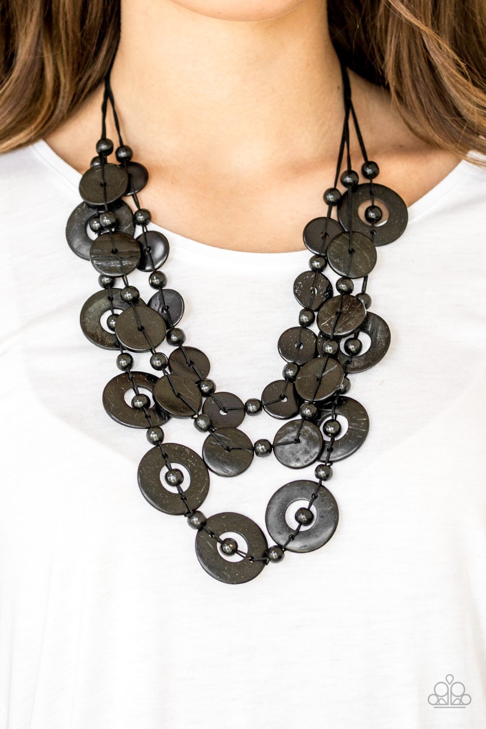 Catalina Coastin-black-Paparazzi necklace
