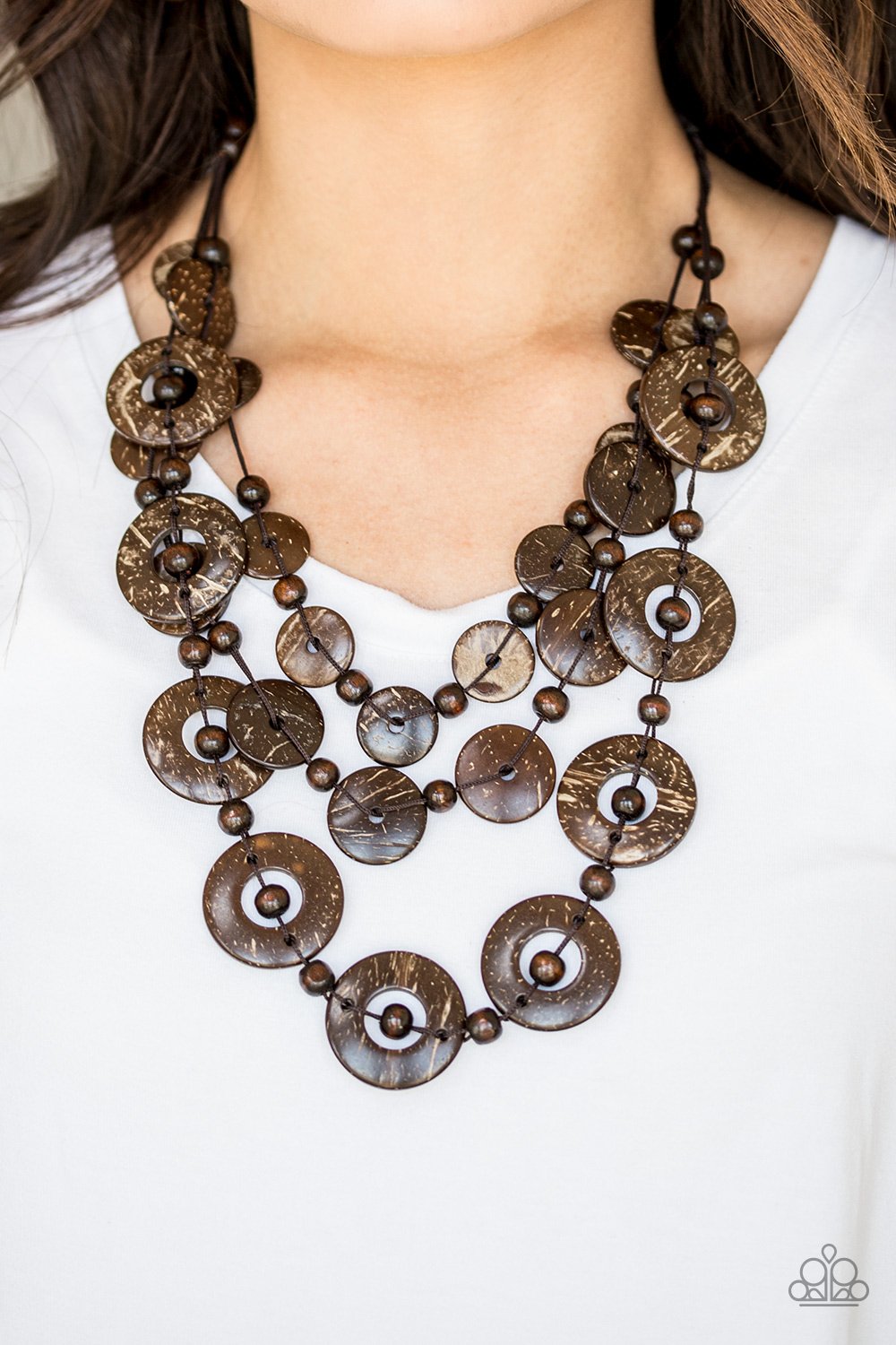 Catalina Coastin-brown-Paparazzi necklace