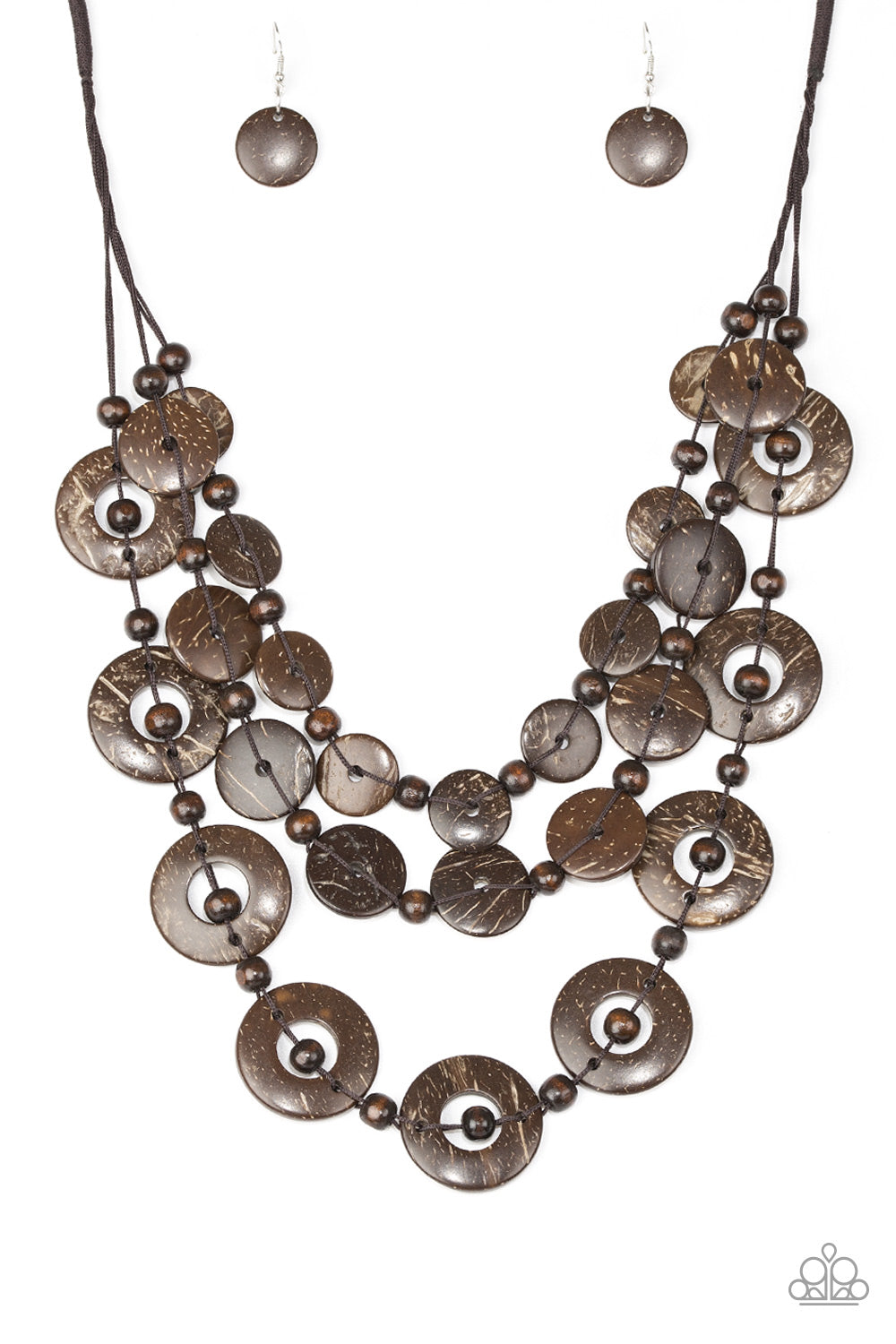 Catalina Coastin - brown - Paparazzi necklace