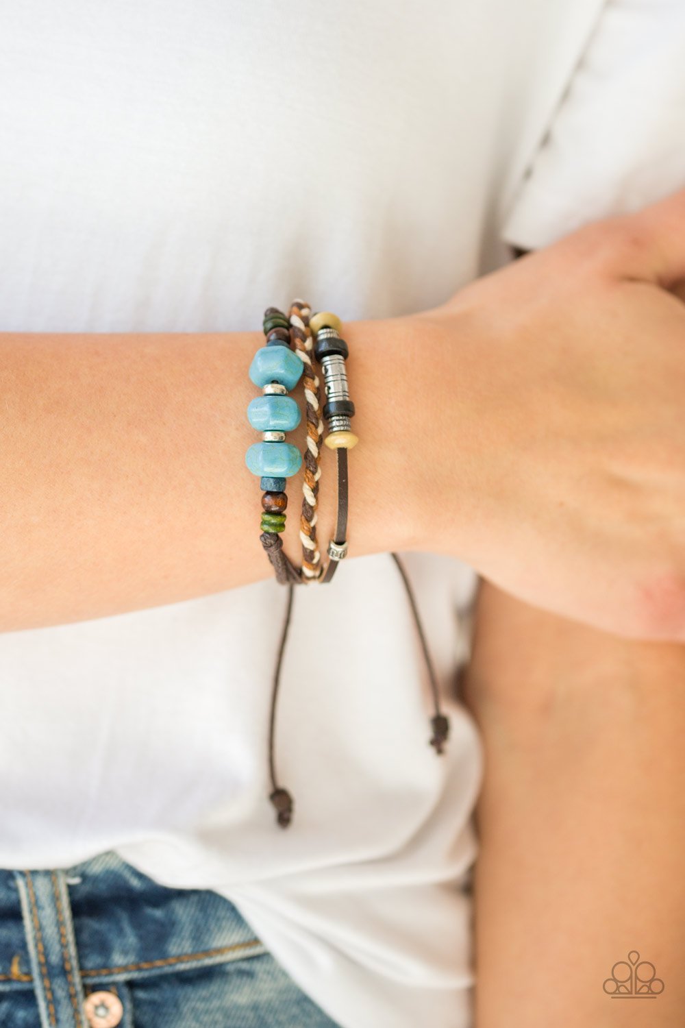 Catch Me Cliff You Can-blue-Paparazzi bracelet