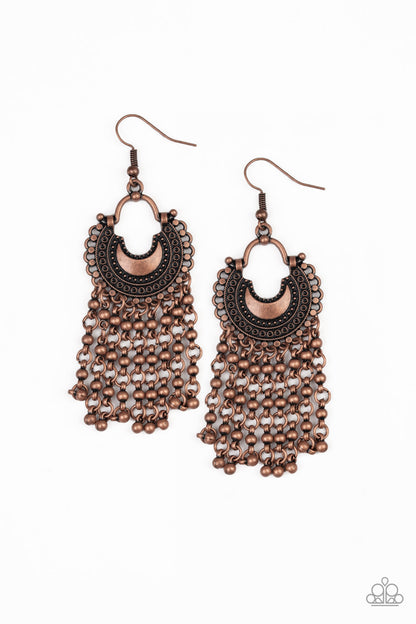 Catching Dreams - copper - Paparazzi earrings