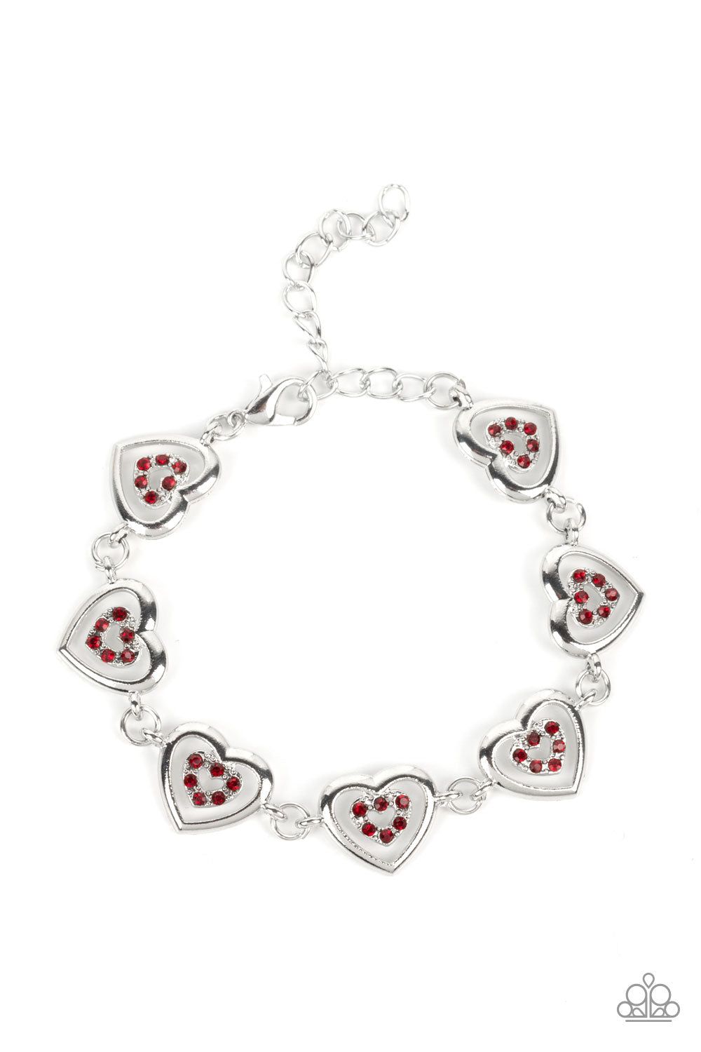 Catching Feelings - red - Paparazzi bracelet