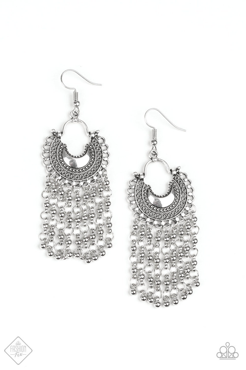 Catching Dreams -  silver - Paparazzi earrings