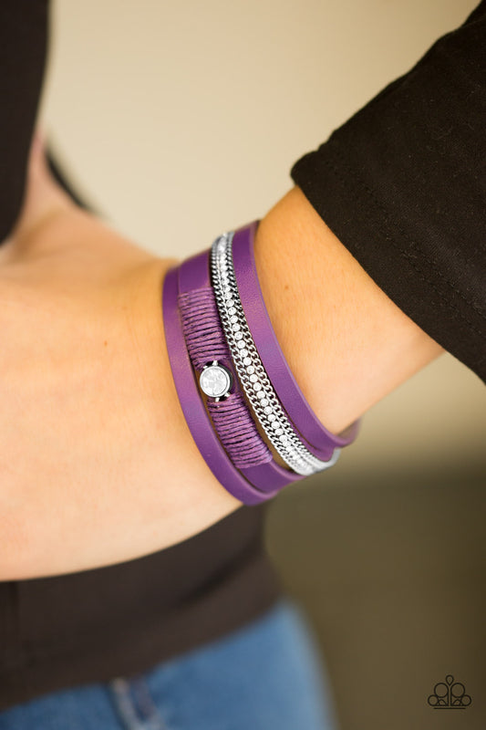 Catwalk Craze - purple - Paparazzi bracelet